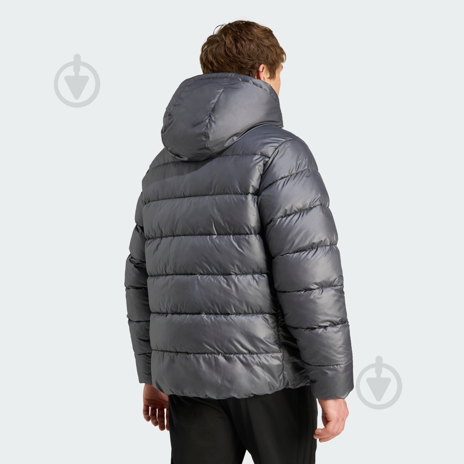 Пуховик мужской зимний Adidas ESS SD PUF HD J JM8399 р.S серый - фото 2