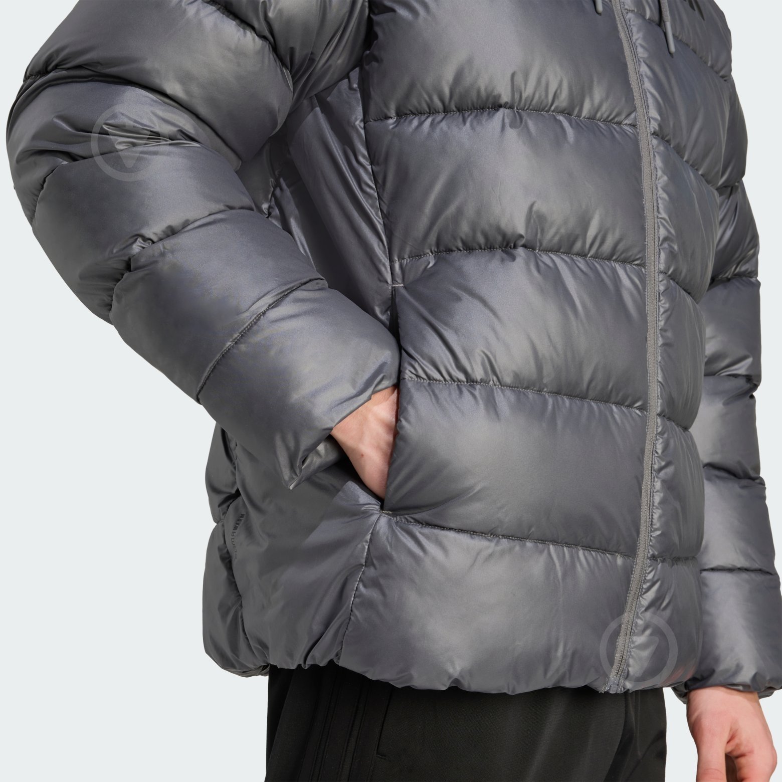 Пуховик мужской зимний Adidas ESS SD PUF HD J JM8399 р.S серый - фото 5