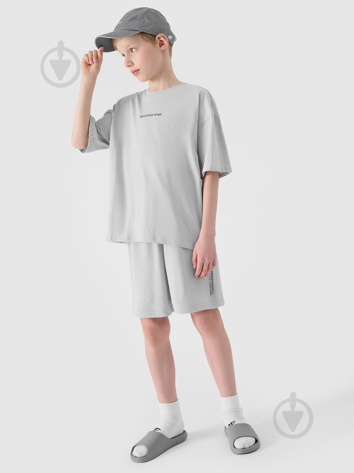 Футболка 4F TSHIRT M1879 р.140 серый - фото 3