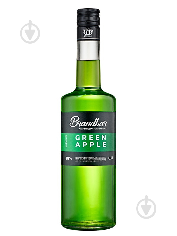 Лікер Brandbar Green apple 18% 0,7 л - фото 1