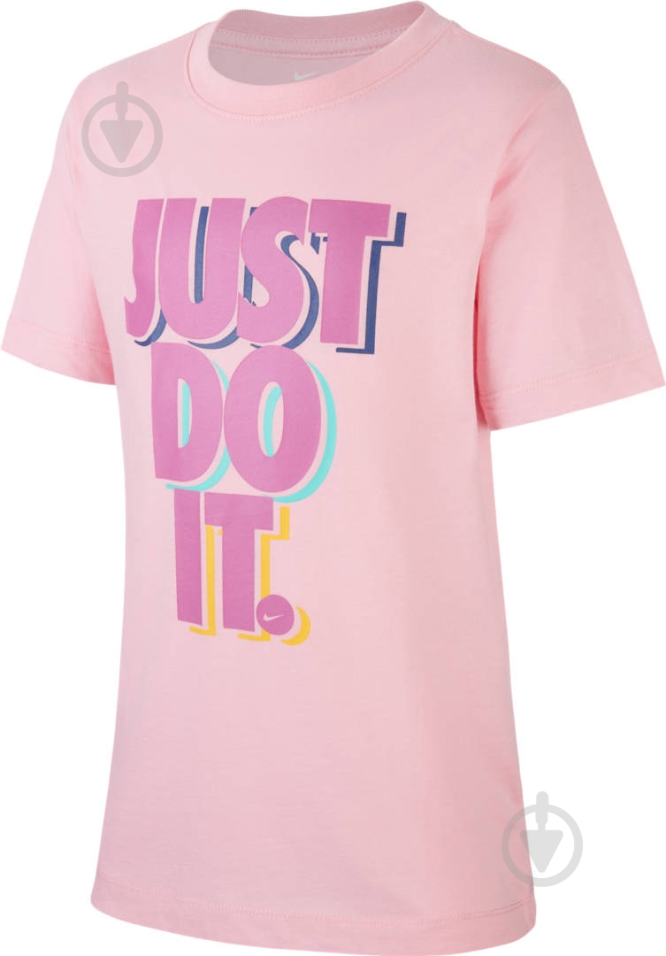Футболка Nike U NSW TEE JDI STACK CU4569-654 р.M розовый - фото 1