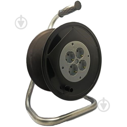 Котушка пластикова для подовжувача Neomax із заземленням 4 гн. чорний із помаранчевим NX612400 - фото 1 Котушка пластикова для подовжувача Neomax із заземленням 4 гн. чорний із помаранчевим NX612400 - фото 1