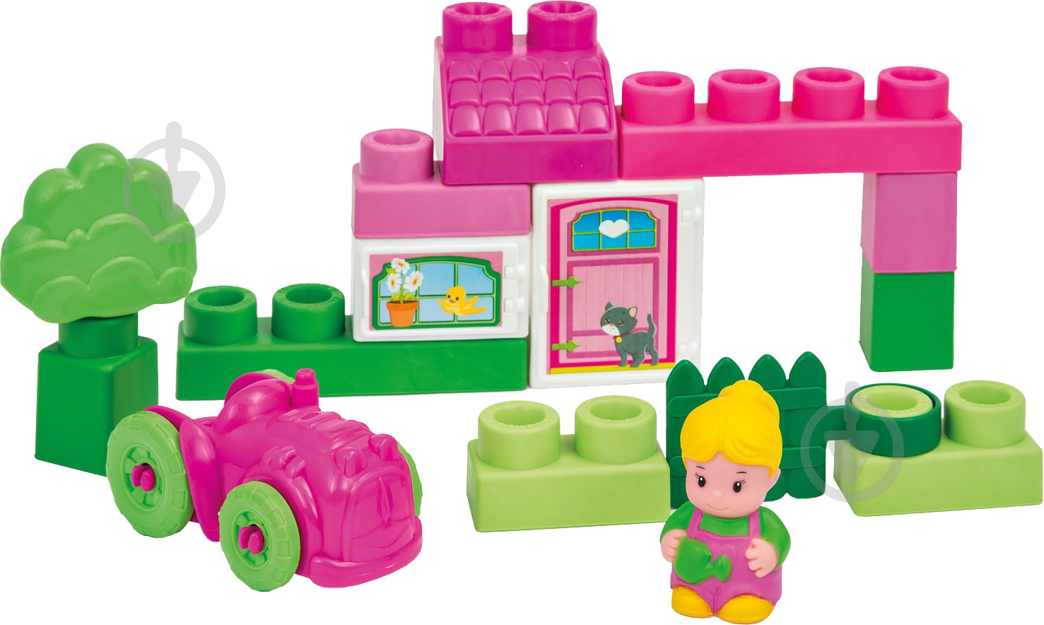 Конструктор Clementoni Дом с садом 14878 - фото 1 Конструктор Clementoni Дом с садом 14878 - фото 1