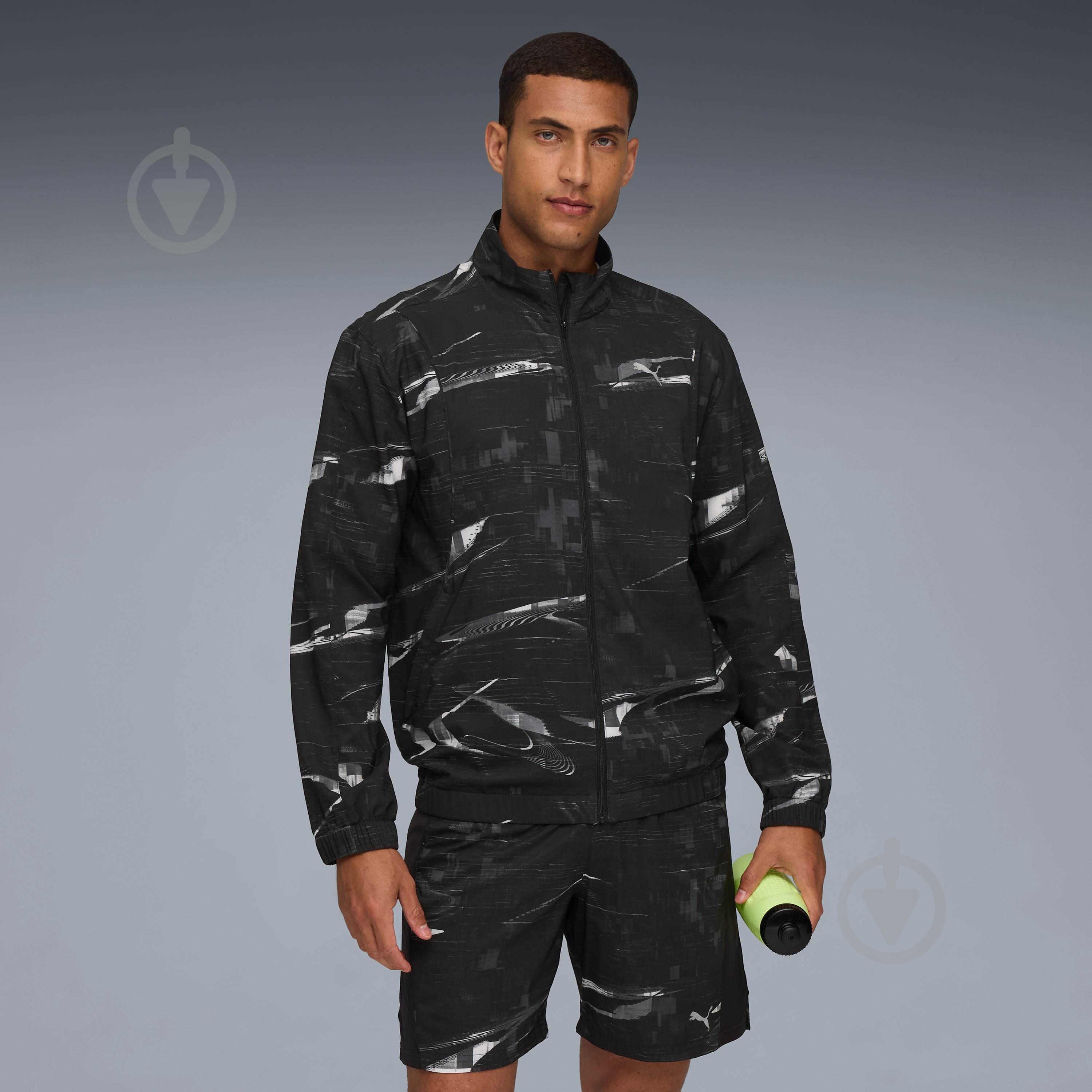 Ветровка мужская Puma M RUN VELOCITY AOP JACKET 52785001 р.XL черная - фото 1 Ветровка мужская Puma M RUN VELOCITY AOP JACKET 52785001 р.XL черная - фото 1