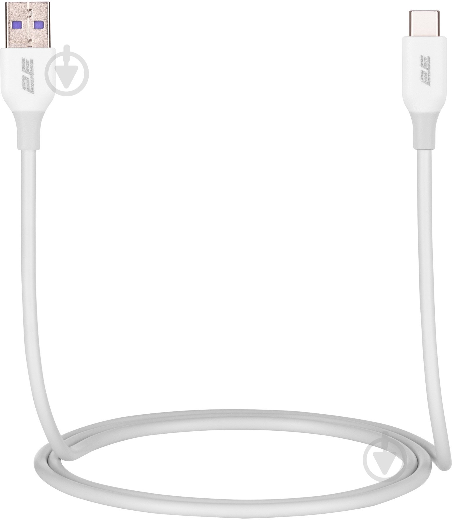 Кабель 2E USB-A - USB-C Glow 1 м white (2E-CCAC-WH) - фото 3