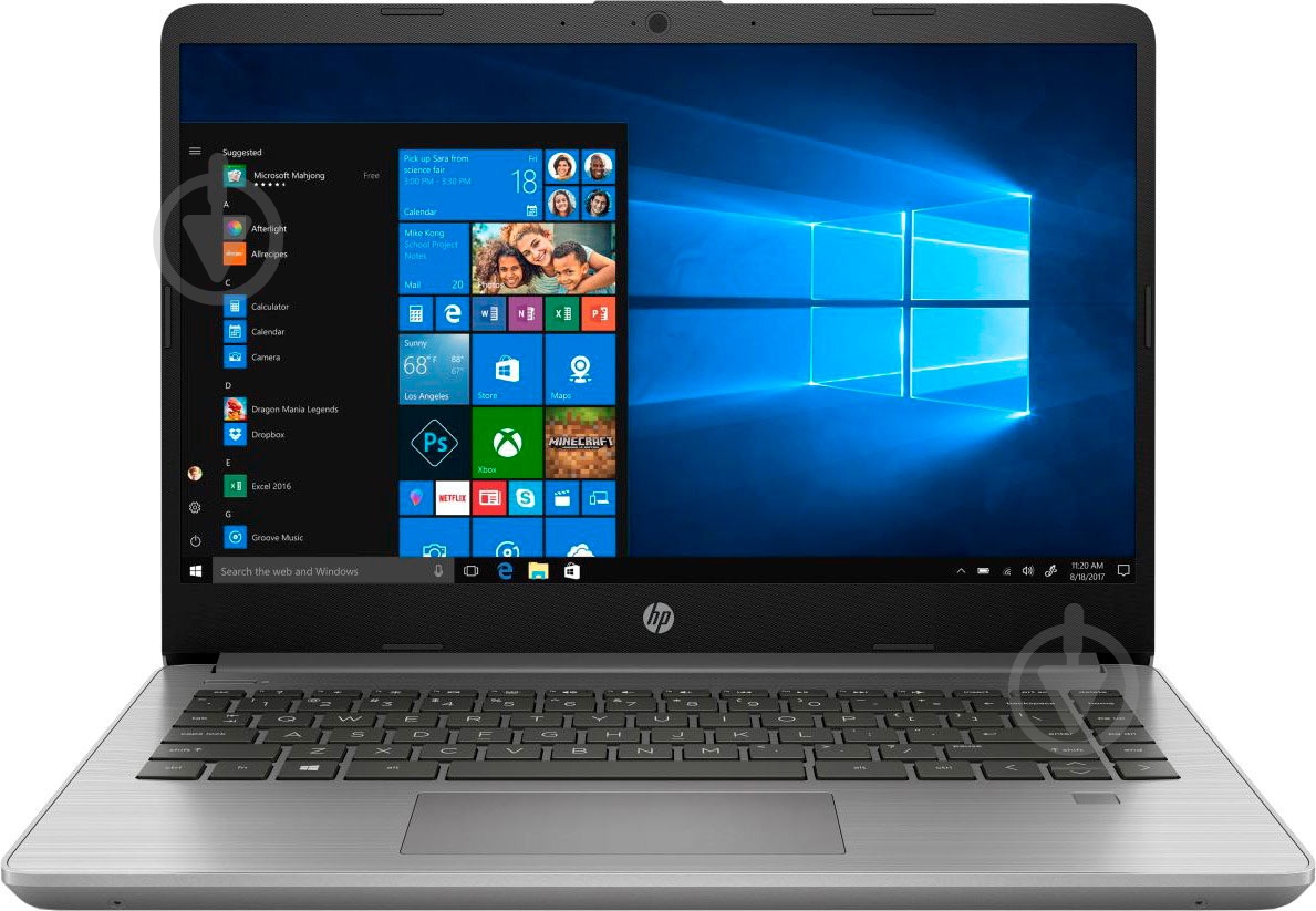 Ноутбук HP 340S G7 14" (8VU99EA) grey - фото 1