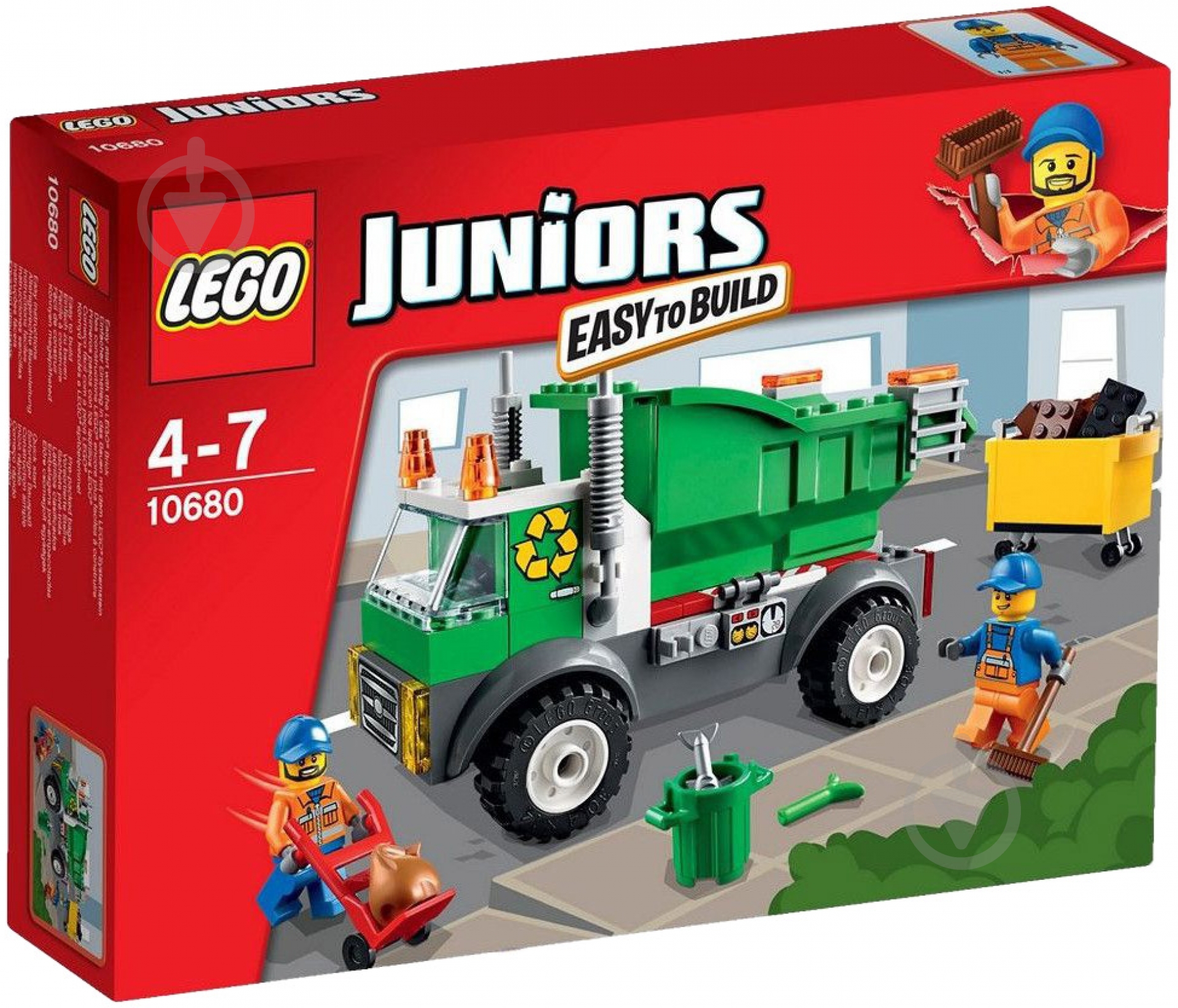 Конструктор LEGO Juniors Мусоровоз 10680 - фото 1