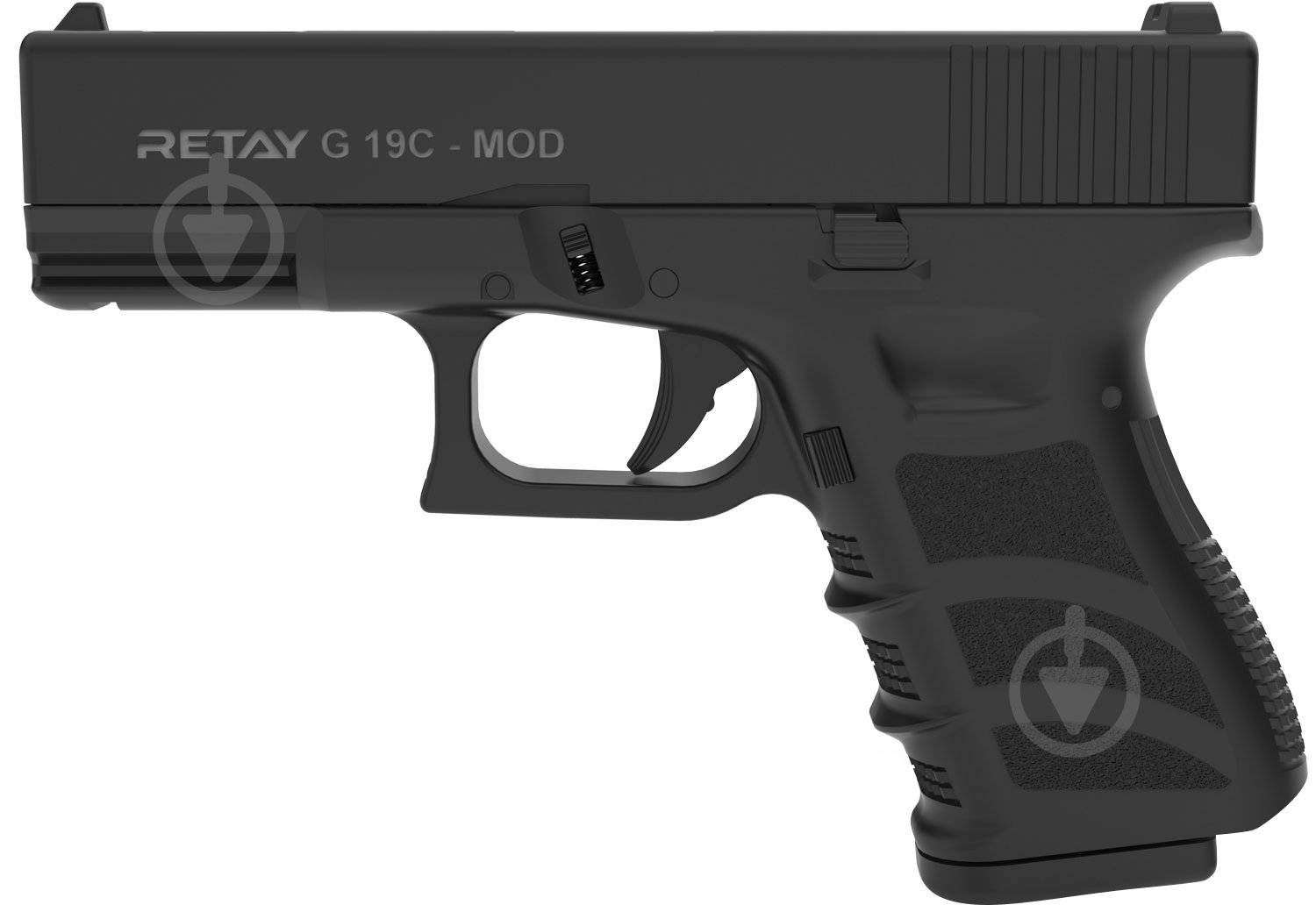 Пистолет стартовый Retay G 19C 9 мм black - фото 1 Пистолет стартовый Retay G 19C 9 мм black - фото 1