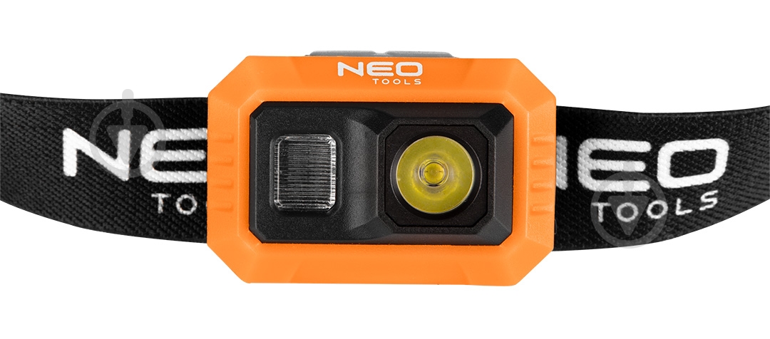 Ліхтарик на голову NEO tools (99-115) чорно-помаранчевий - фото 2