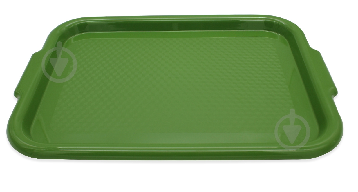 Поднос Омела 48х34х3 см олива - фото 1