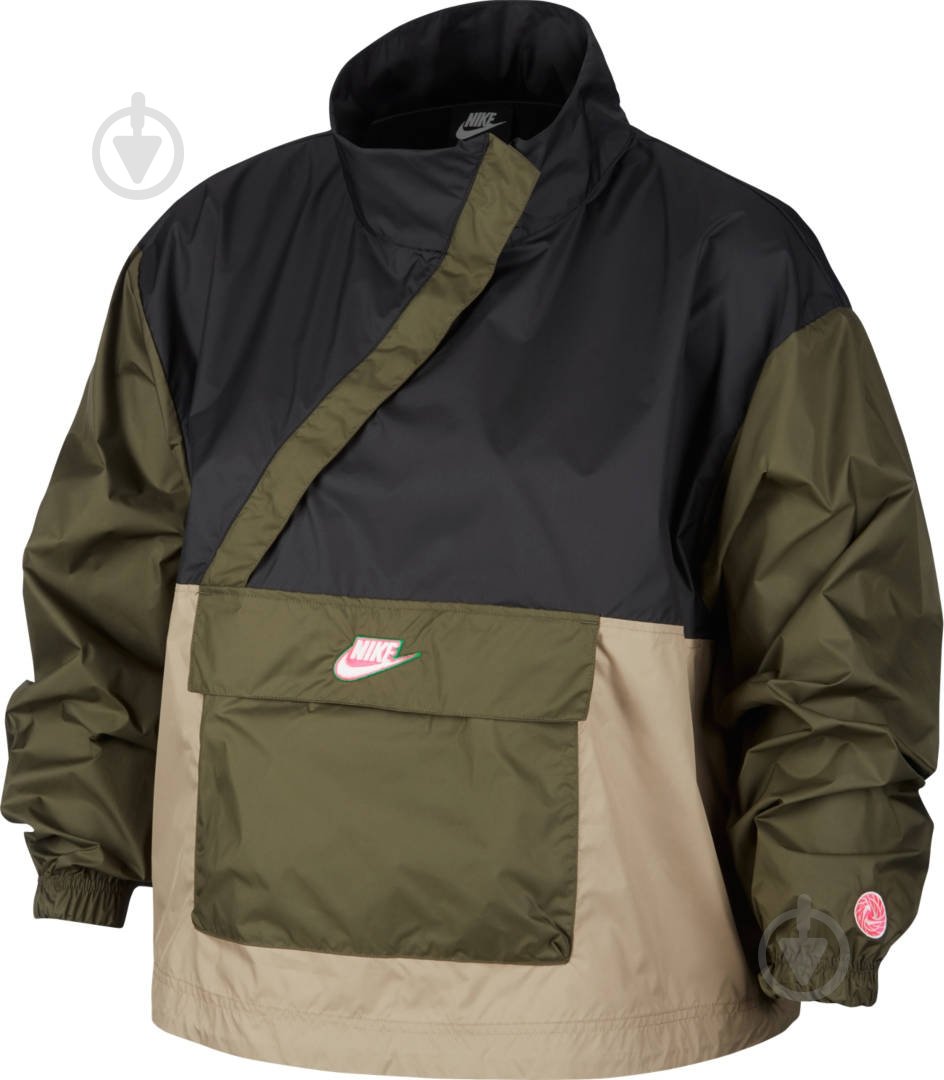 Куртка женская демисезонная Nike W NSW ICN CLSH ANRAK JKT WVN CU5970-010 р.L черная - фото 1 Куртка женская демисезонная Nike W NSW ICN CLSH ANRAK JKT WVN CU5970-010 р.L черная - фото 1