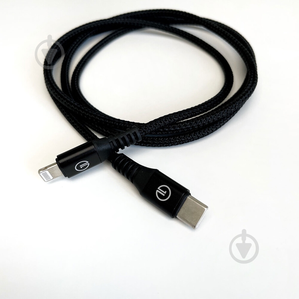 Кабель OneLounge 1Power MFi USB-C to Lightning 1,2 м black (14046) - фото 4 Кабель OneLounge 1Power MFi USB-C to Lightning 1,2 м black (14046) - фото 4