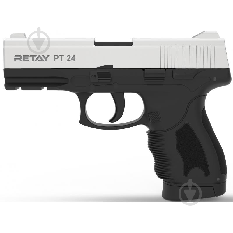 Оружие сигнально-шумовое Retay PT24, 9мм. к:chrome - фото 1