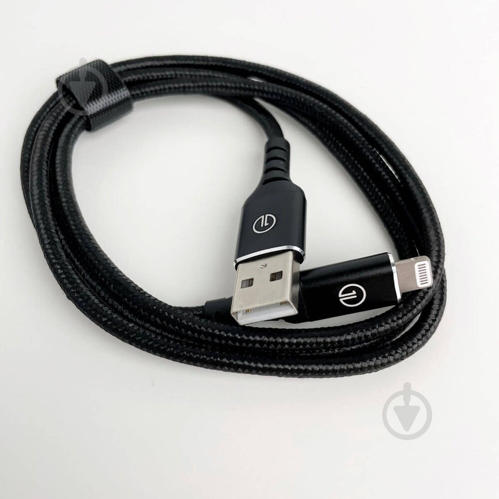 Кабель OneLounge 1Power MFi Lightning to USB 1,2 м black (13899) - фото 4 Кабель OneLounge 1Power MFi Lightning to USB 1,2 м black (13899) - фото 4