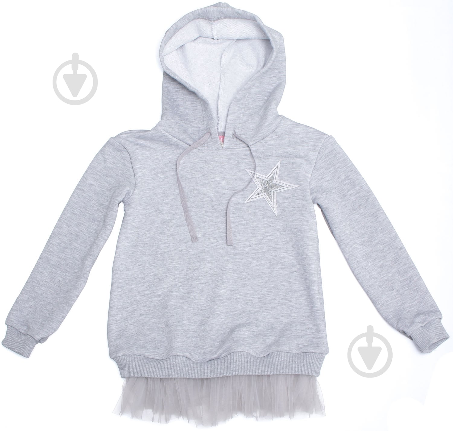 Туника для девочки Sasha р.128 серый 4493/1 - фото 4 Туника для девочки Sasha р.128 серый 4493/1 - фото 4