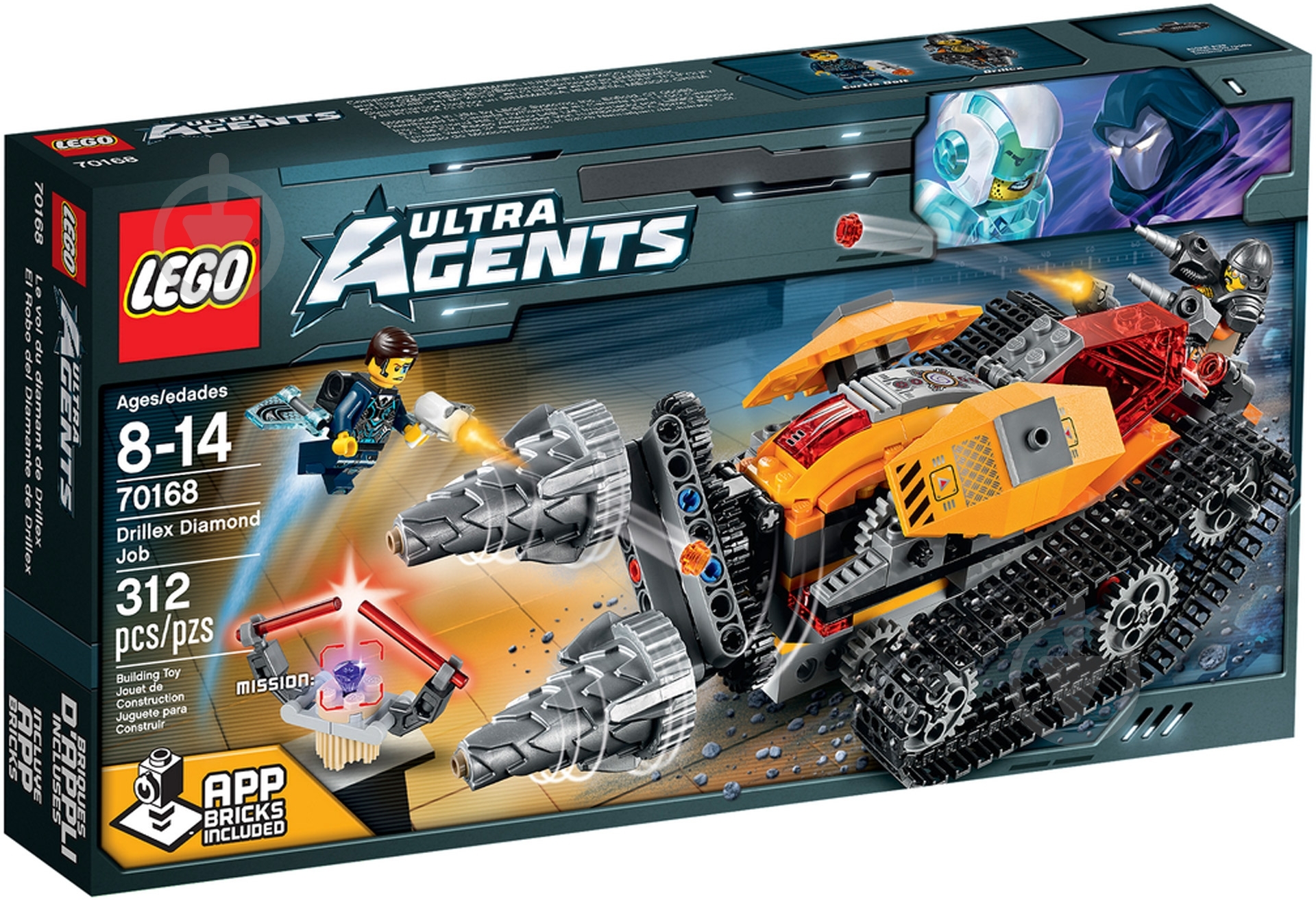 ᐉ Конструктор LEGO Ultra Agents Добыча алмазов 70168 • Купить в