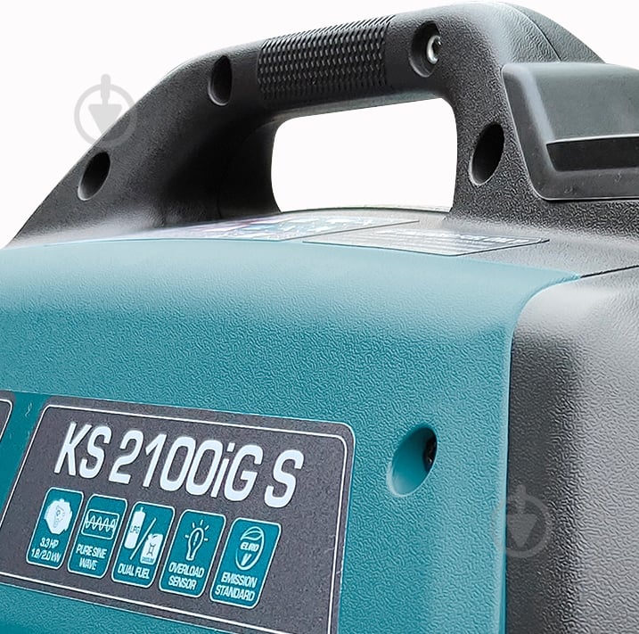 Генератор комбинированный Konner&Sohnen 1,8 кВт / 2 кВт 230 В KS 2100iG S - фото 14