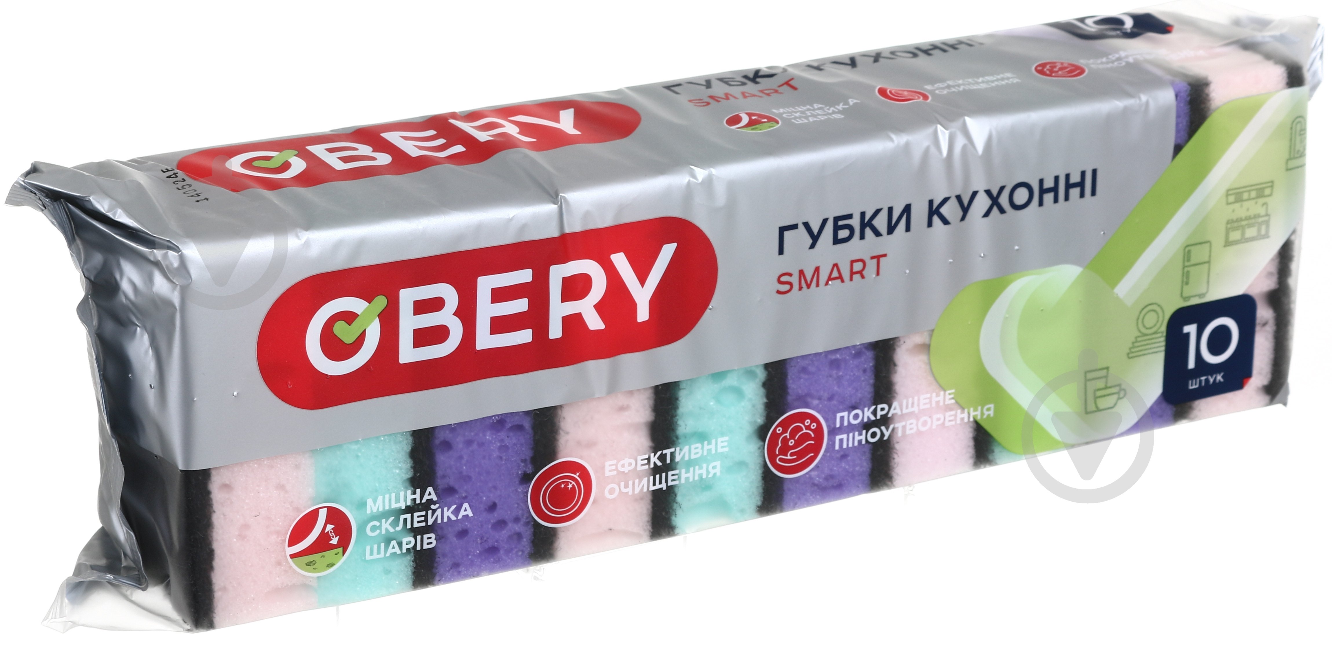 Губка універсальна OBERY crayon 10 шт. - фото 3