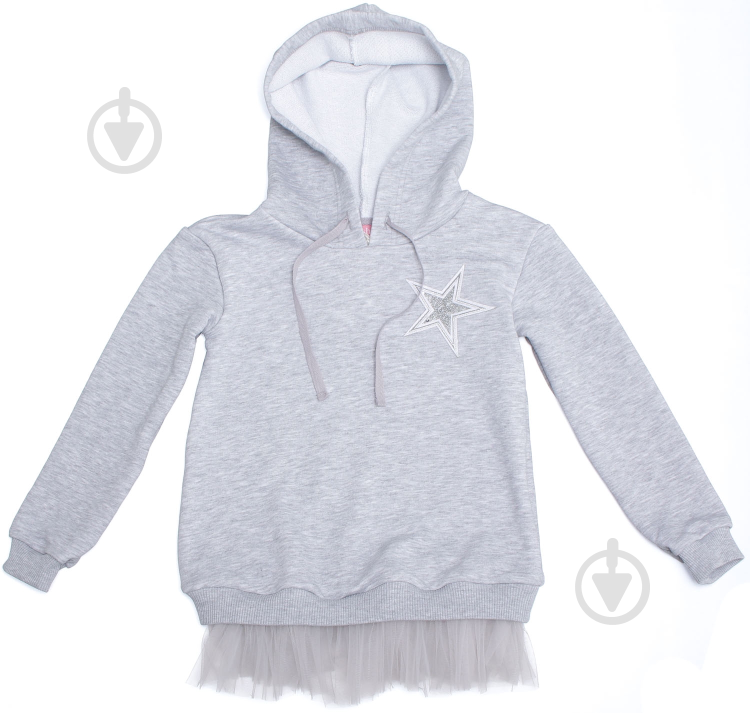 Туніка для дівчинки Sasha р.134 сірий 4493/1 - фото 4