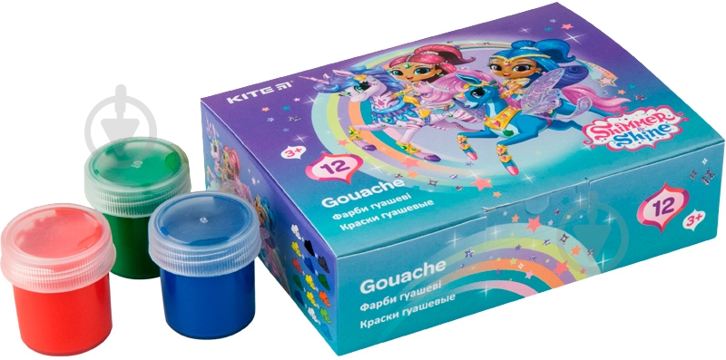 Гуашь Shimmer&Shine 12 цветов SH20-063 KITE - фото 2