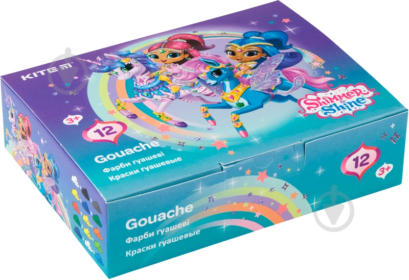 Гуашь Shimmer&Shine 12 цветов SH20-063 KITE - фото 1