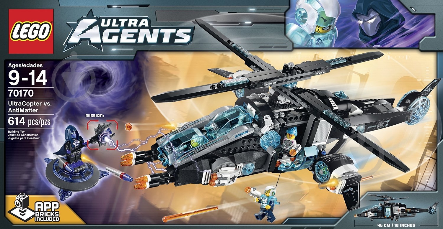 Конструктор LEGO Ultra Agents Ультракоптер против Антиметта 70170 - фото 9