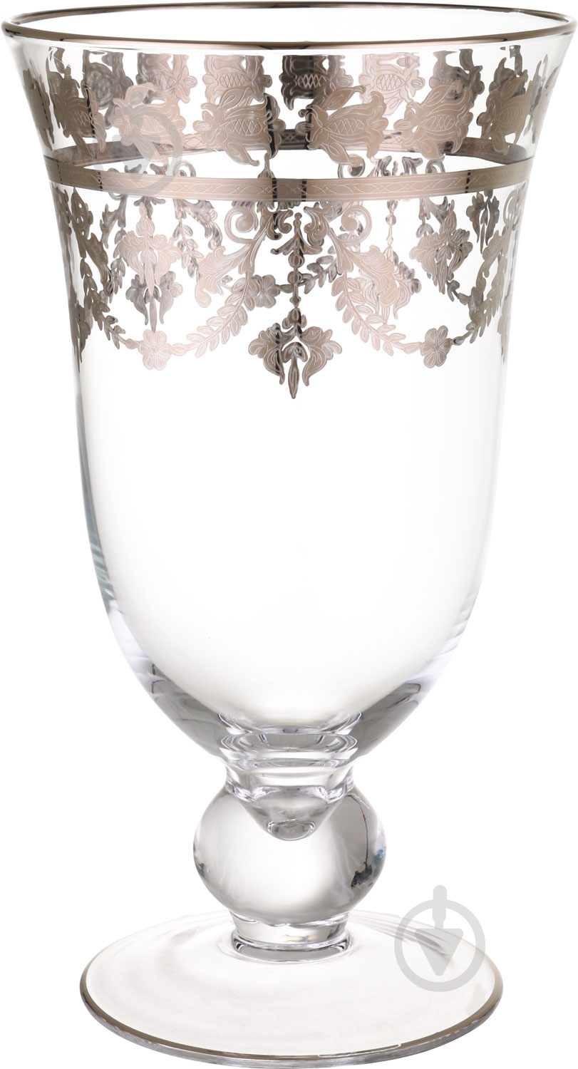 Ваза стеклянная Combi декорированная 20х35 см G393P-VASE 35 см прозрачная G393P-VASE - фото 1