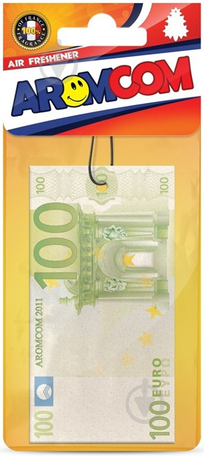 Ароматизатор підвісний  Aromcom Financial luck Євро персик - фото 1