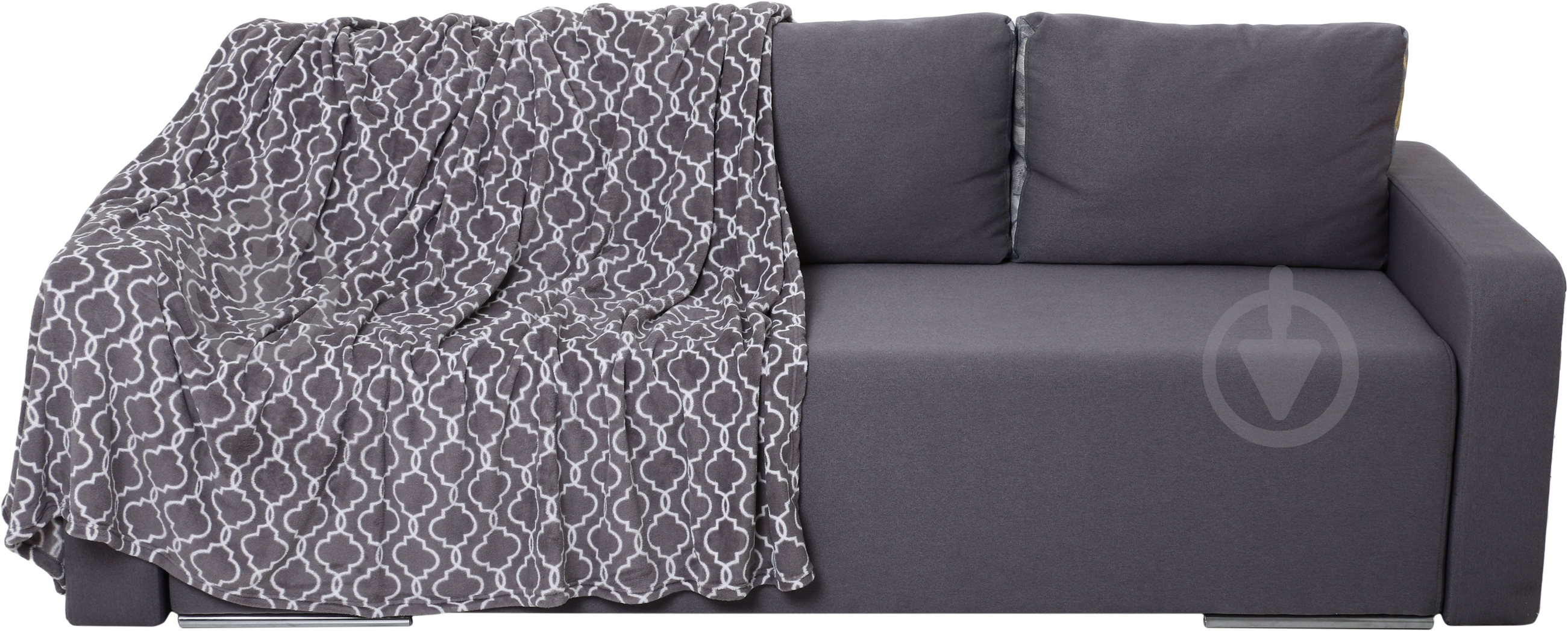 Плед Геометрия 200x220 см серый UP! (Underprice) - фото 1