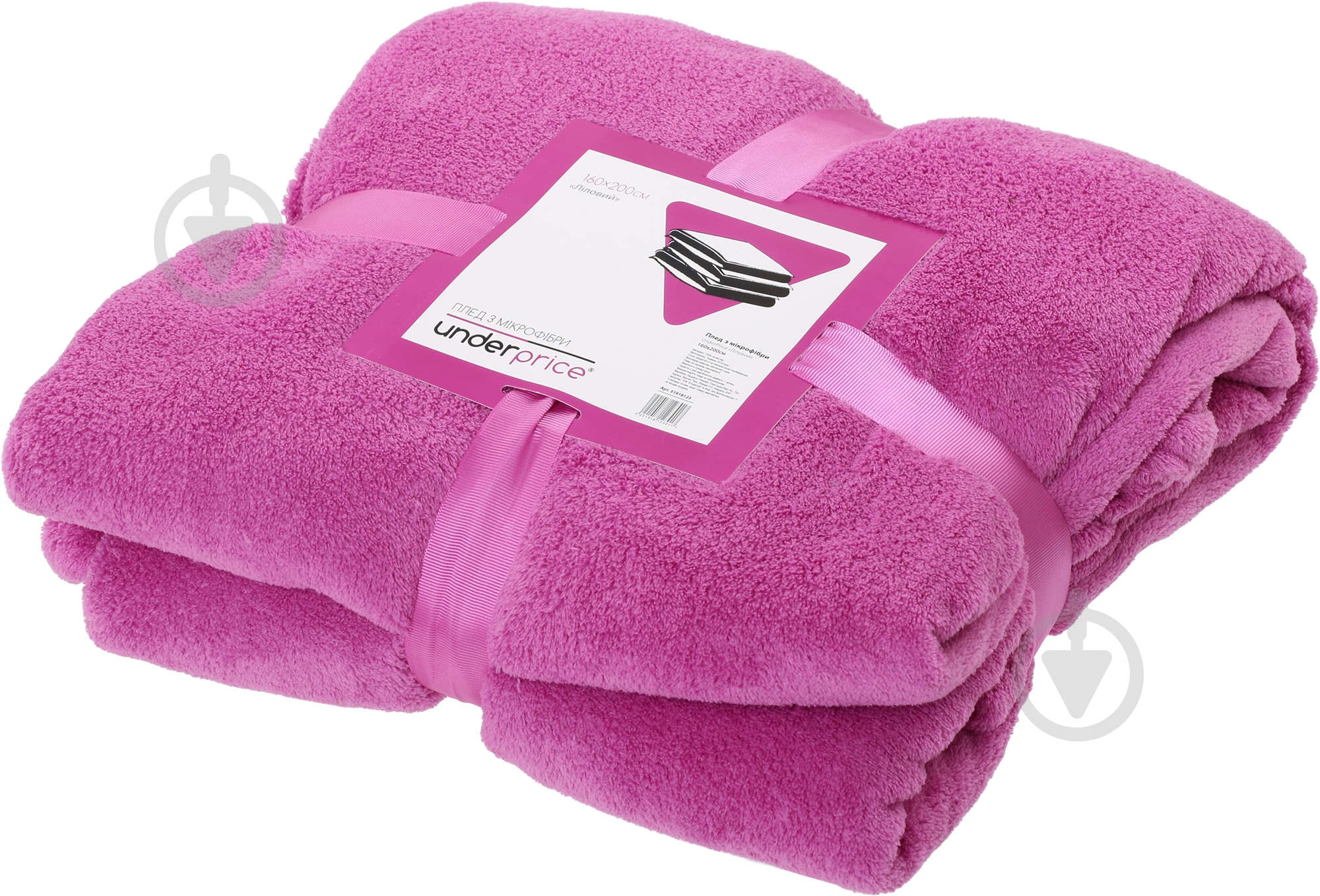 Плед 160x200 см лиловый Underprice - фото 3 Плед 160x200 см лиловый Underprice - фото 3
