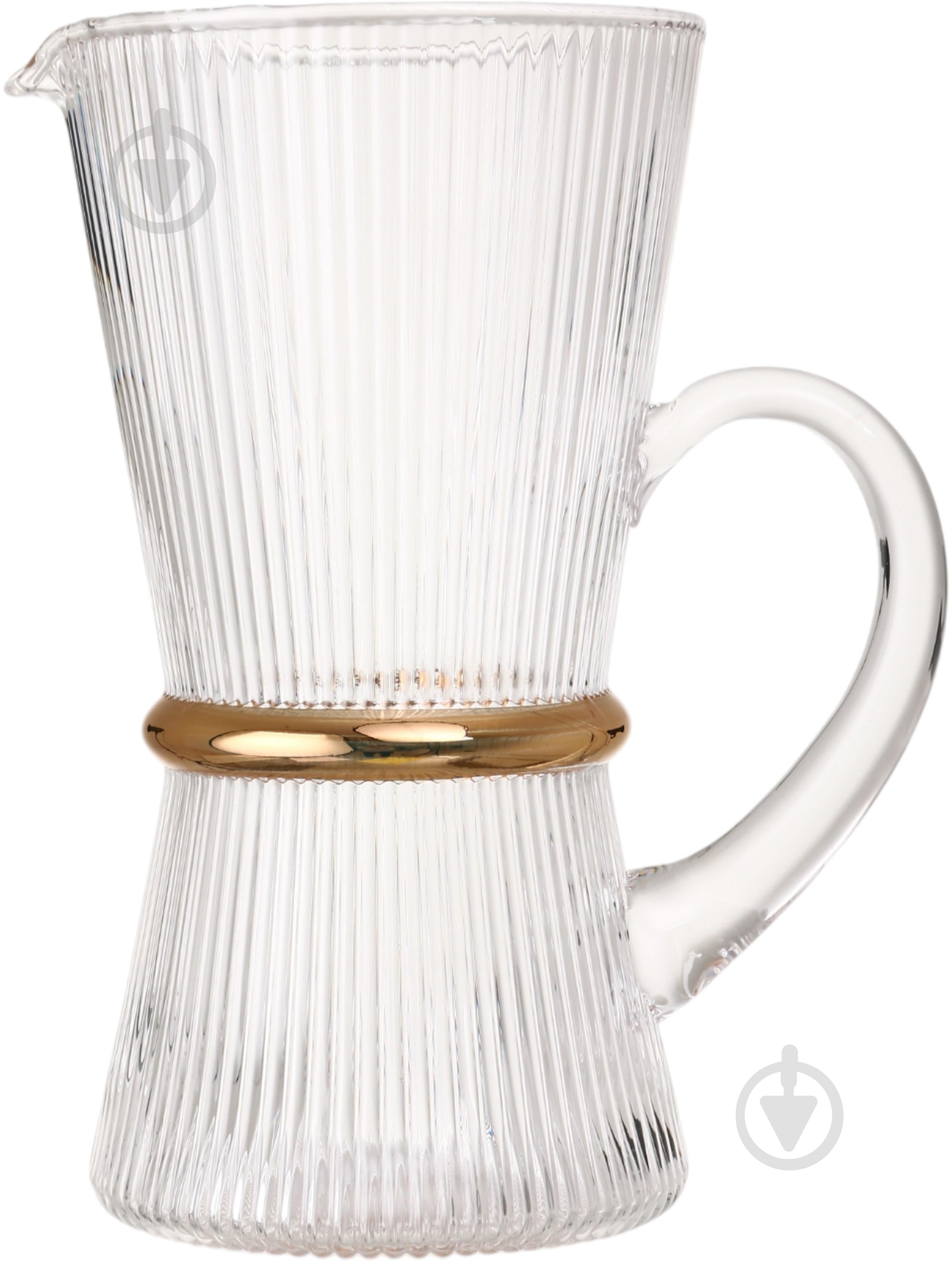 Графин Fiora Golden Ring 1,5 л стекло - фото 1 Графин Fiora Golden Ring 1,5 л стекло - фото 1