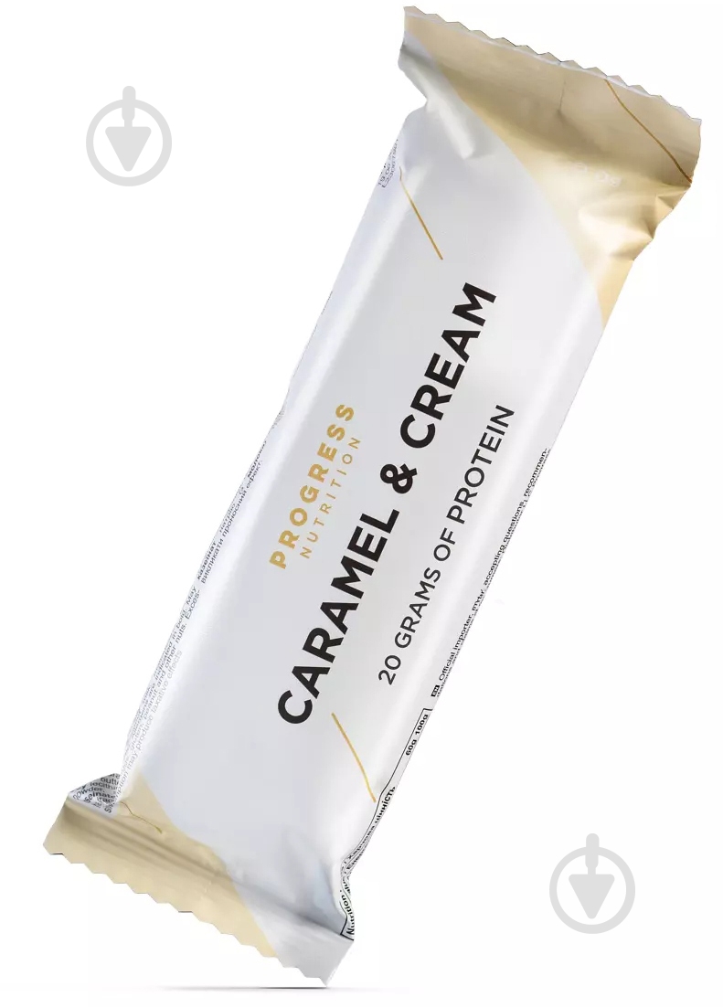 Протеиновый батончик Progress Nutrition SS24 карамель – сливки (ВИТ-183855) 60 г - фото 1 Протеиновый батончик Progress Nutrition SS24 карамель – сливки (ВИТ-183855) 60 г - фото 1