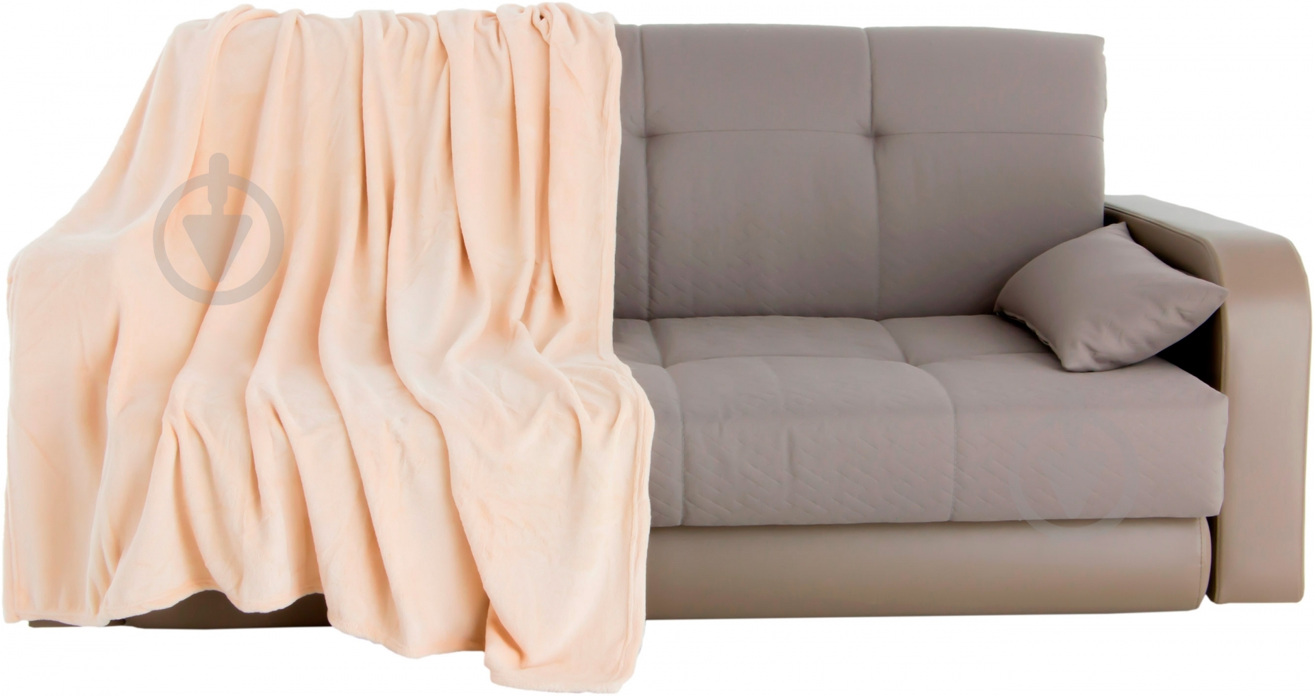 Плед 200x220 см темно-бежевый Underprice - фото 1