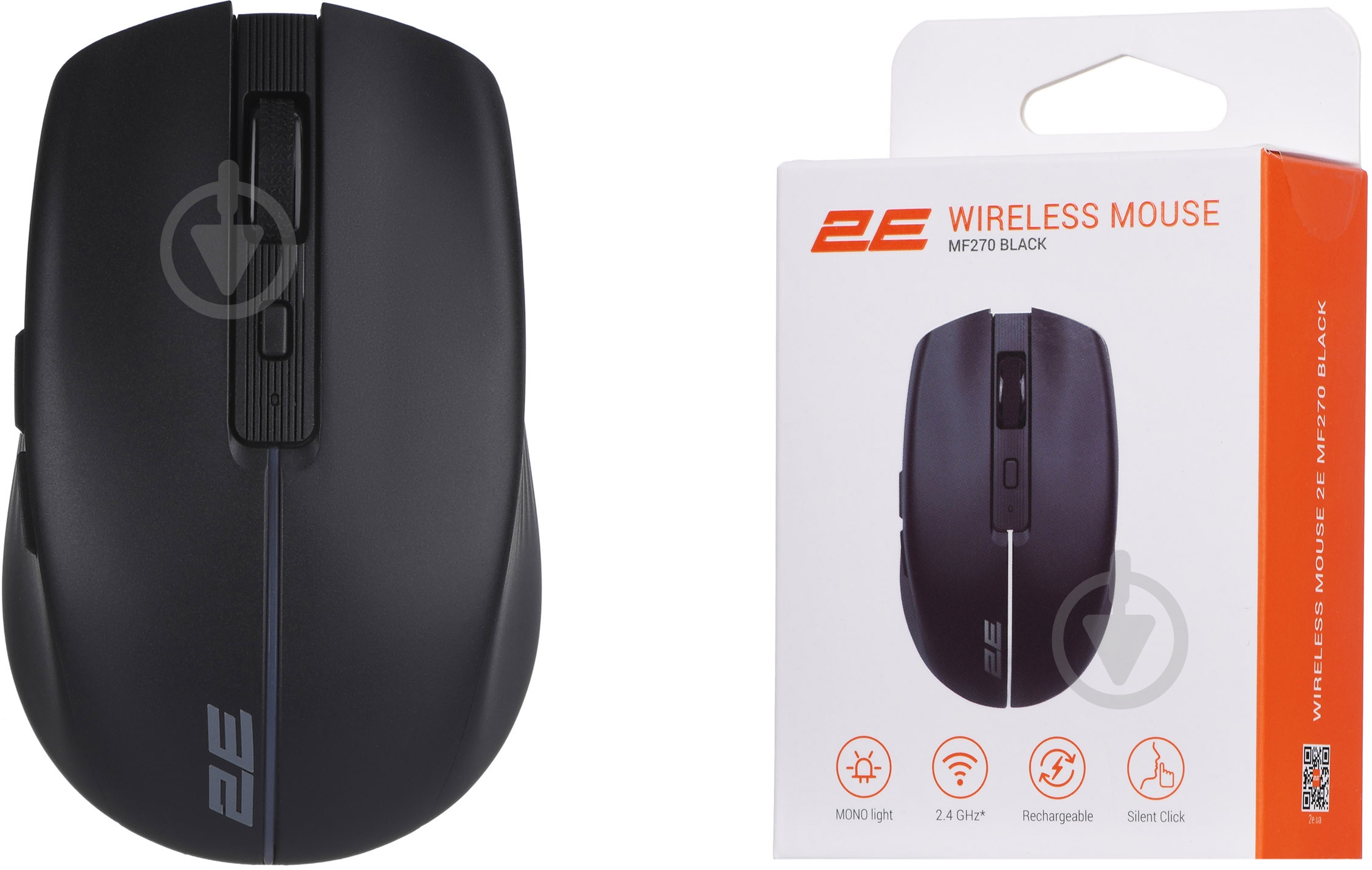 Миша 2E MF270 Silent Rechargeable WL black (2E-MF270WBK) - фото 7