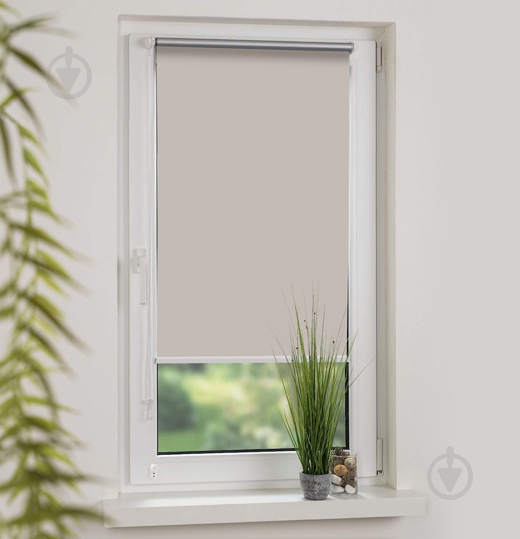 Ролета мини термо (blackout) Rollotex с фиксацией под наклон BOSTON ванильная 71x240 см - фото 2