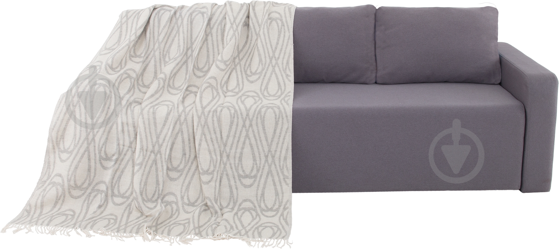 Плед Восьмерки 140x205 см бежевый Ярослав - фото 1