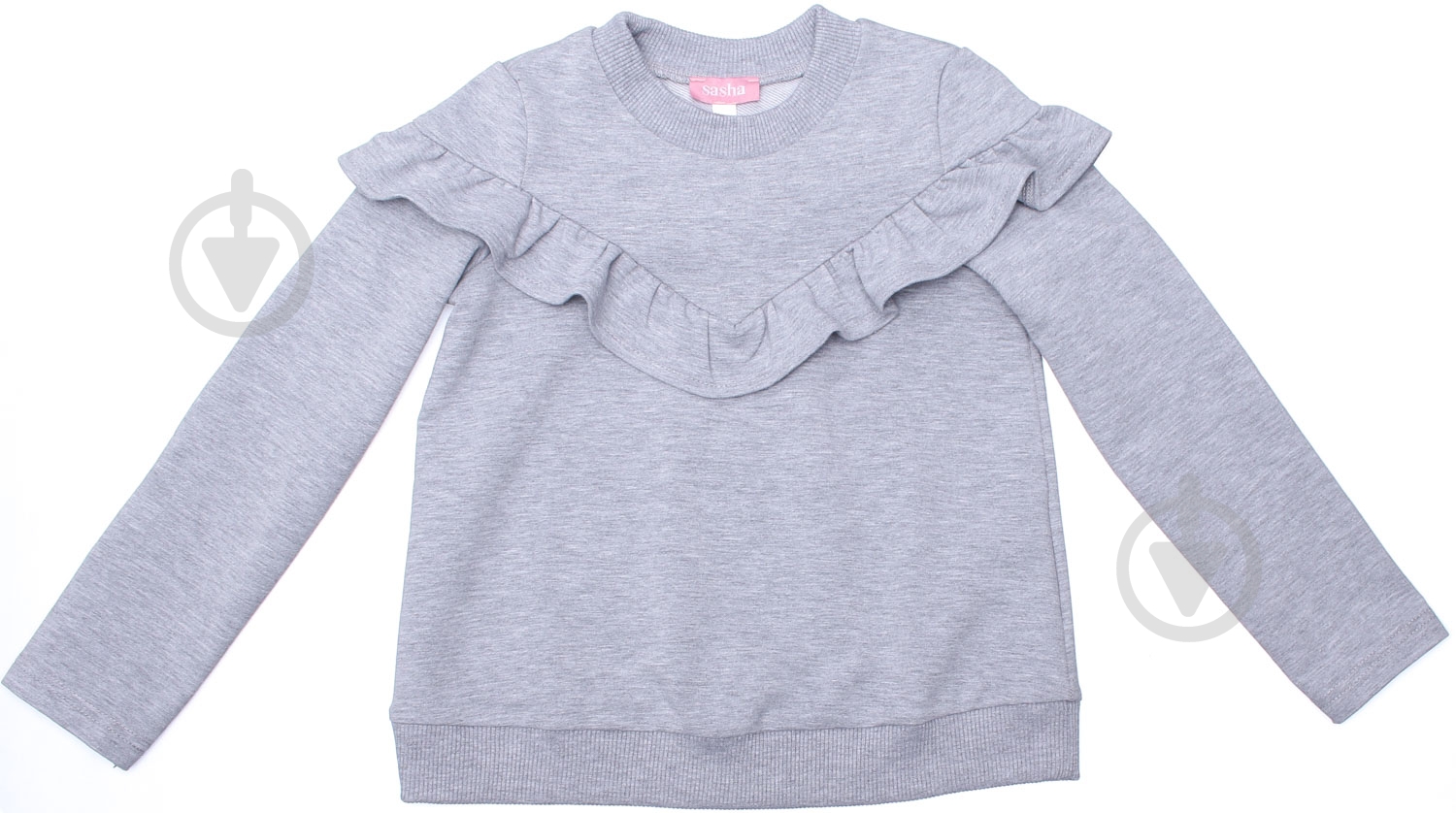 Реглан для девочки Sasha р.134 серый 4394/2 - фото 2