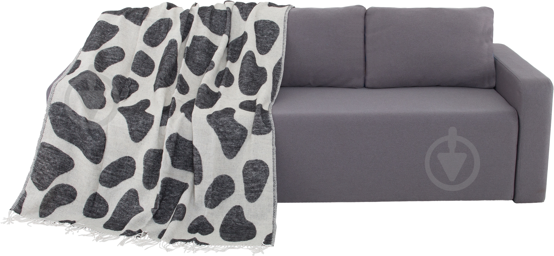 Плед Коровки 140x205 см серый Ярослав - фото 1