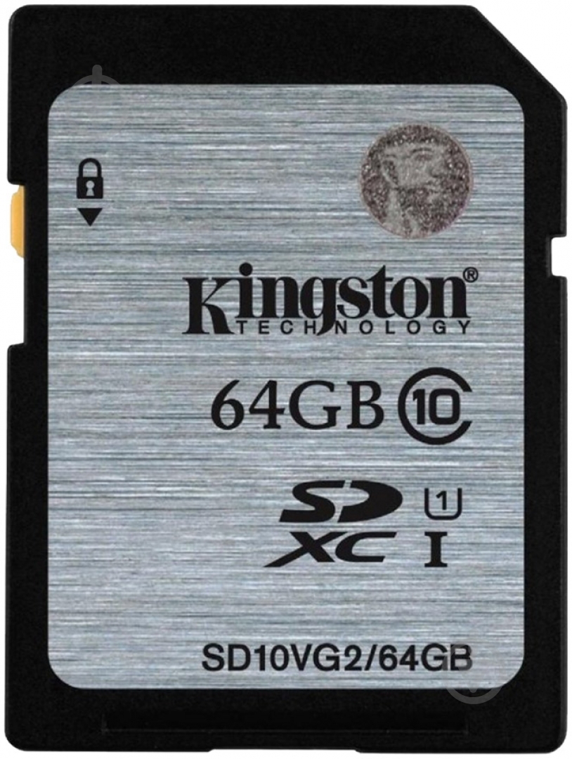 Карта памяти Kingston SDXC 64GB (SD10VG2/64GB) - фото 1
