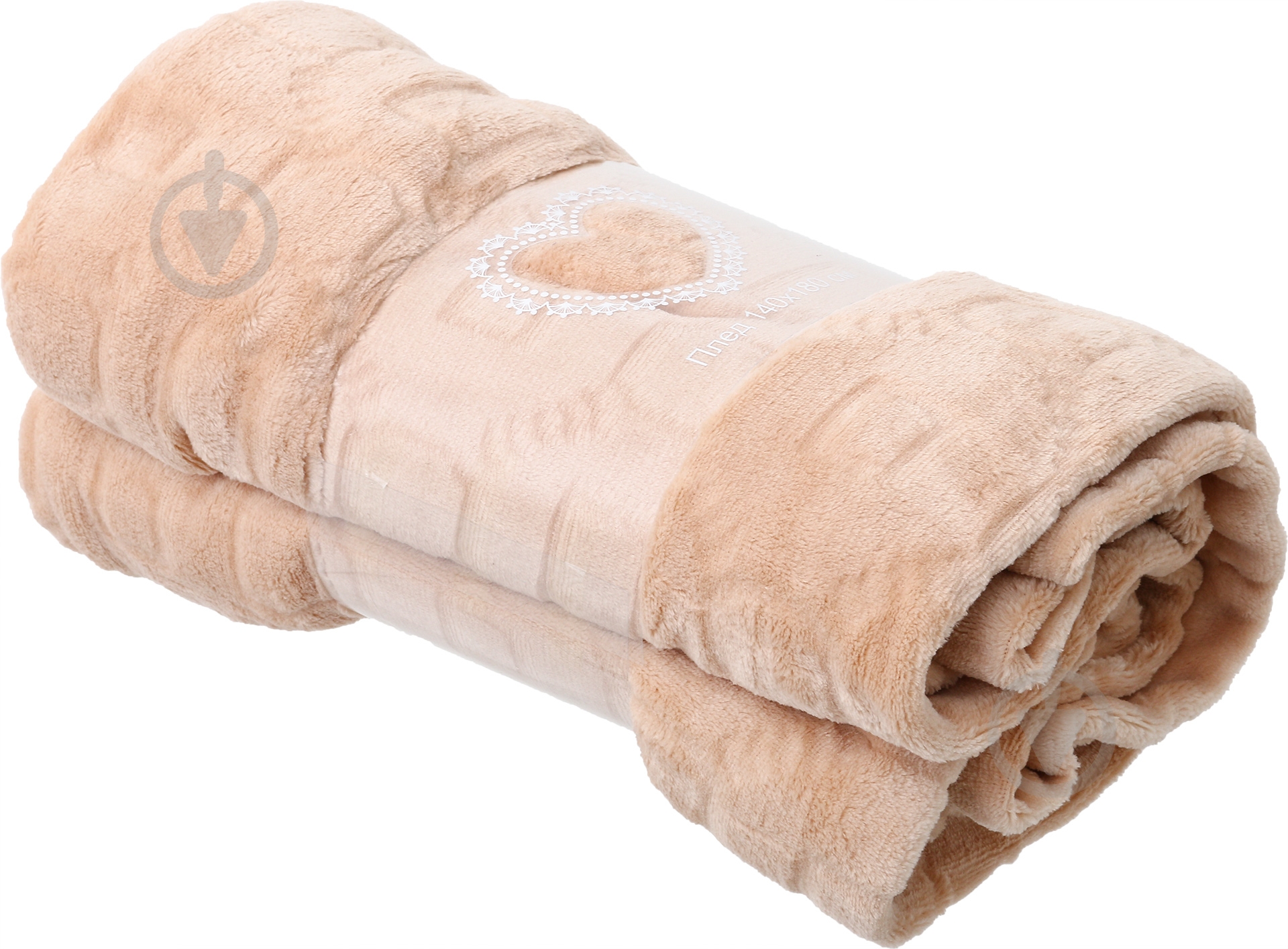 Плед фланель Glory 140x180 см бежевый UP! (Underprice) - фото 3