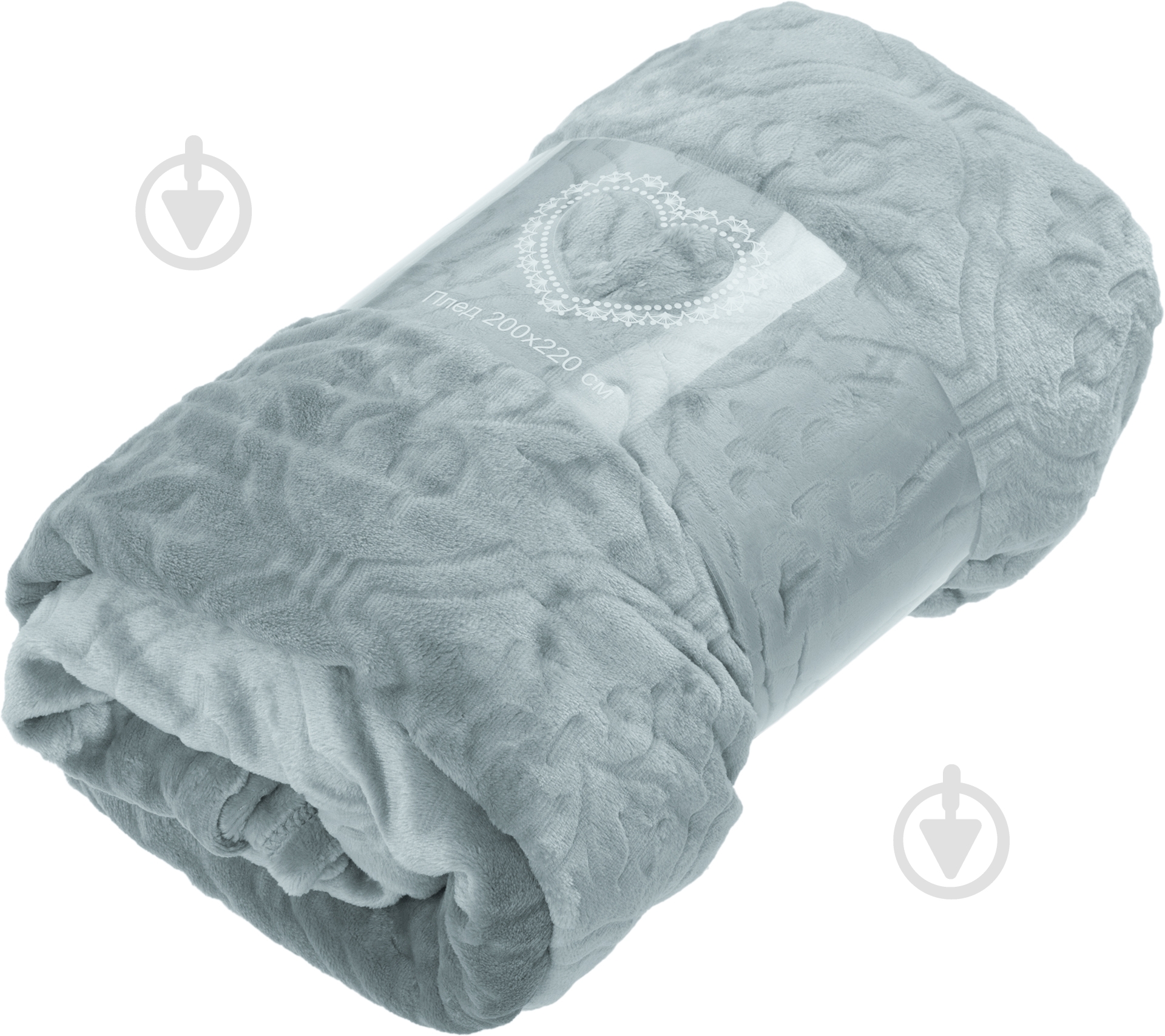 Плед Glory 200x220 см серый Underprice - фото 3