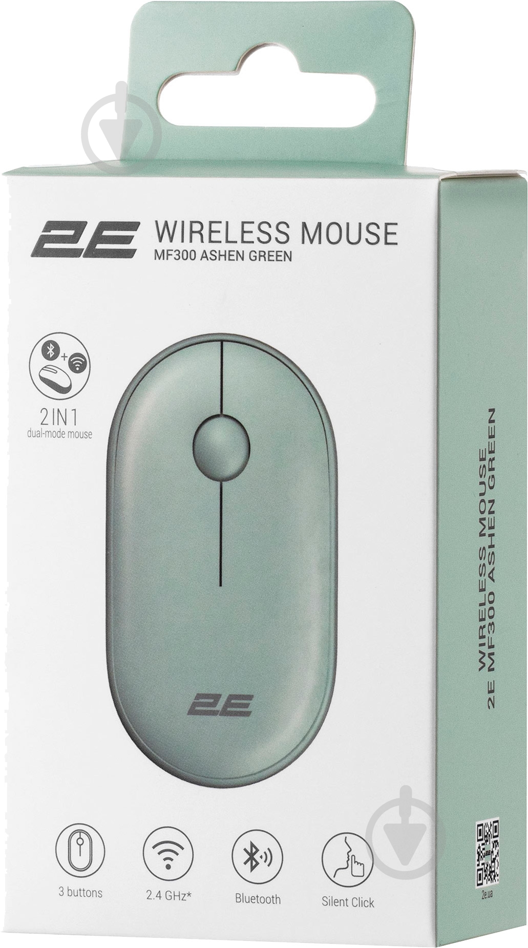 Миша 2E MF300 Silent WL BT ashen green (2E-MF300WGN) - фото 6