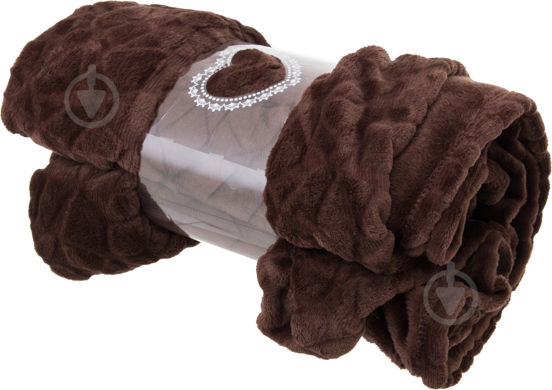 Плед фланель Glory 140x180 см шоколадный UP! (Underprice) - фото 3