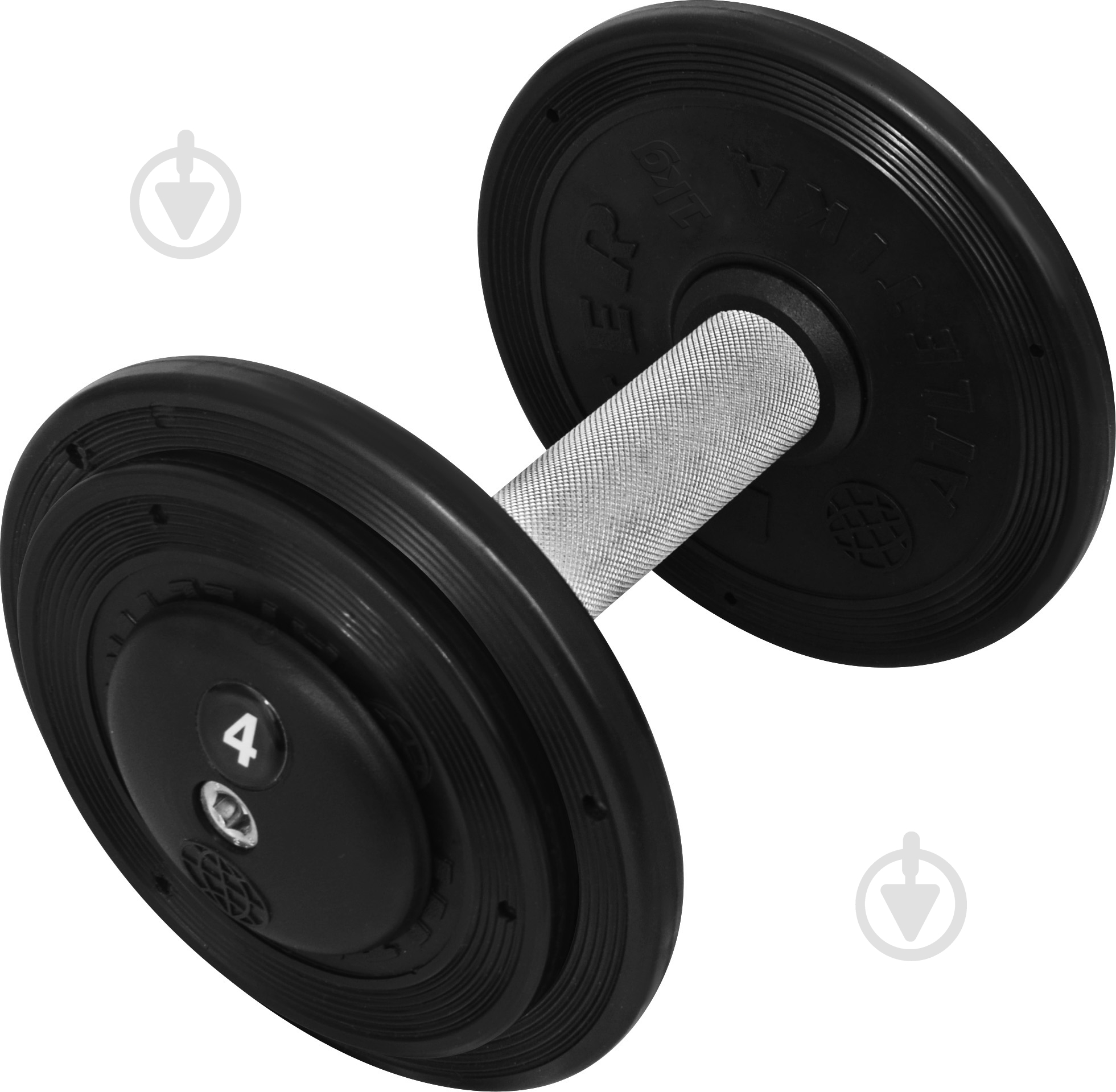 Гантель InterAtletika ST552.4 4 кг черный - фото 1