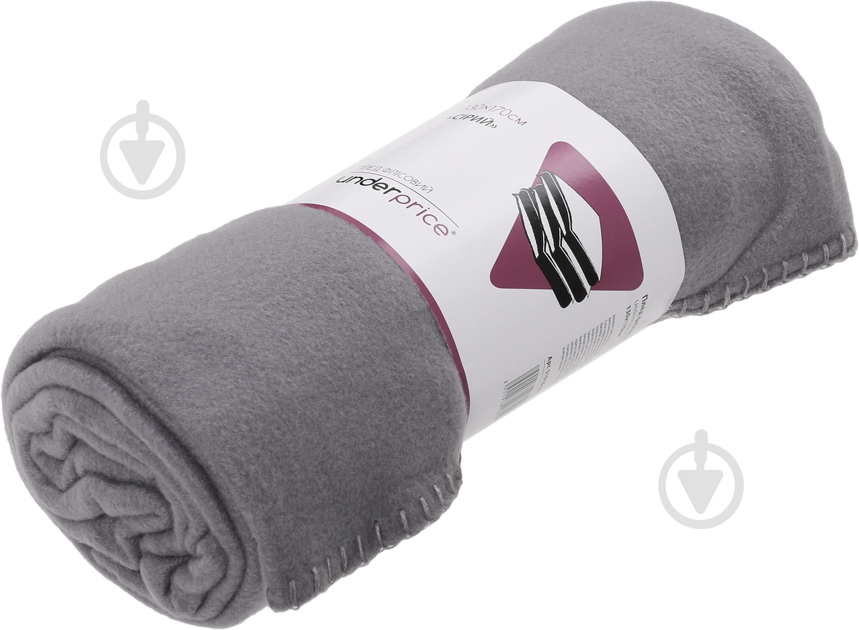 Плед 130x170 см серый UP! (Underprice) - фото 3