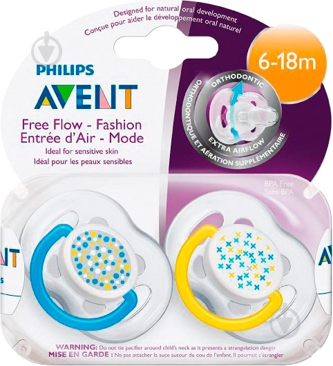 Набор пустышек Philips Avent Современные 2 шт. SCF180/27 - фото 4