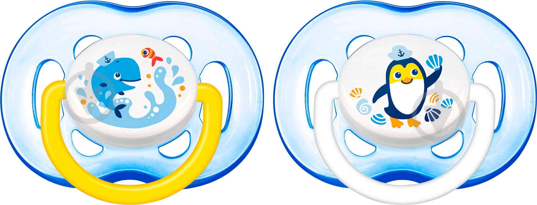 Набор пустышек Philips Avent Freeflow 2 шт. SCF186/24 - фото 1 Набор пустышек Philips Avent Freeflow 2 шт. SCF186/24 - фото 1