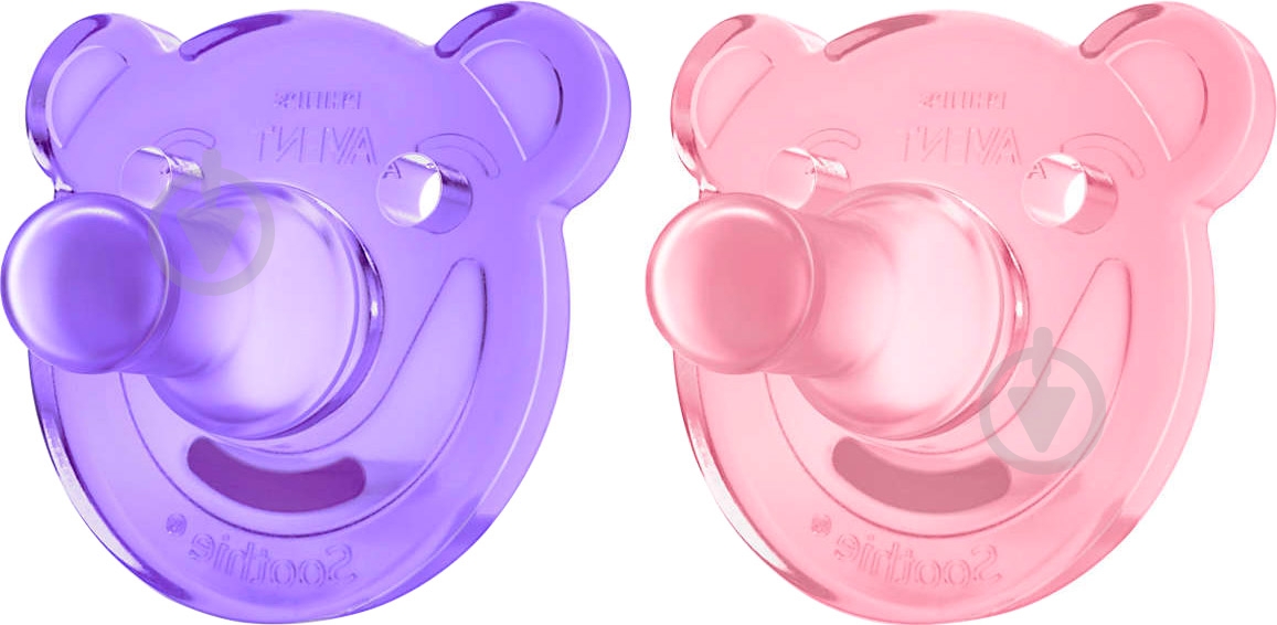 Набор пустышек Philips Avent Soothie 2 шт. SCF194/02 - фото 1 Набор пустышек Philips Avent Soothie 2 шт. SCF194/02 - фото 1