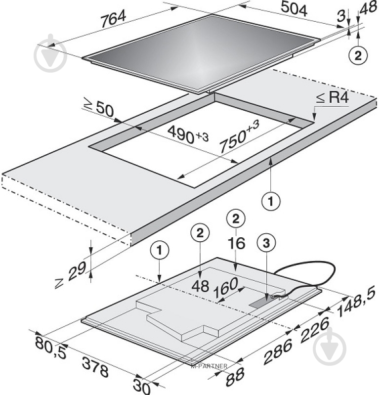 Варочная поверхность индукционная Miele KM6629 - фото 6