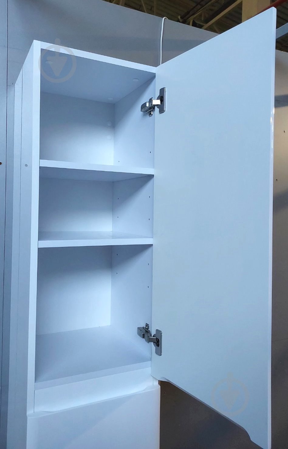 Пенал напольный ЮВЕНТА "Ester - 170" белый - фото 6